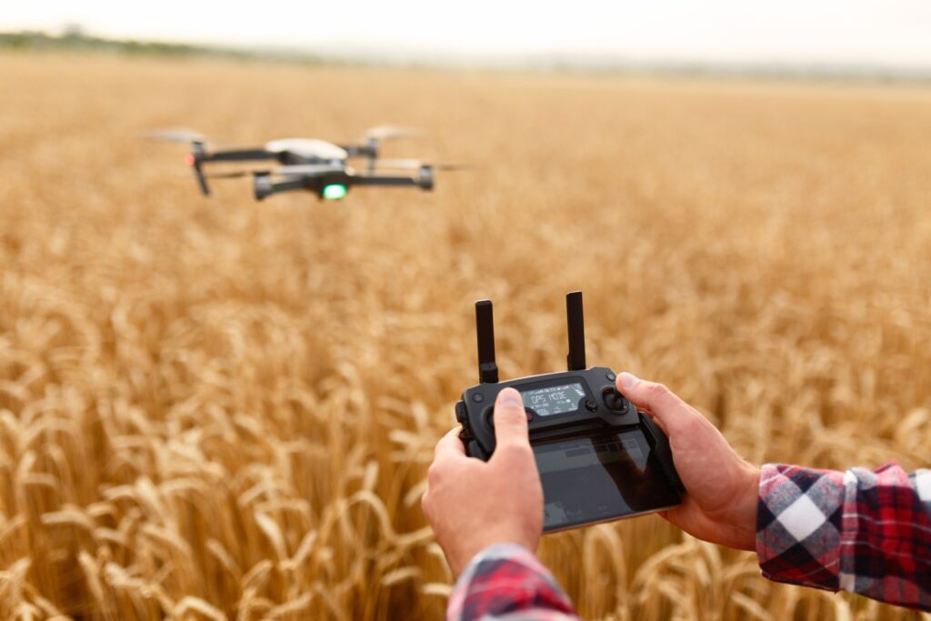 drone în agricultură