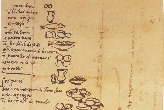 Michelangelo dieta mediteraneana Florenta lista de cumparaturi casa Buonarotti calatorii culinare dieta geniilor Renastere