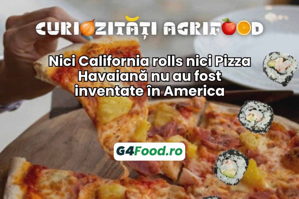 California rolls, pizza Havaiana, sushi, pizza, curiozitate agrifood