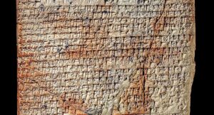 scriere cuneiforma, mesopotamia, tablita