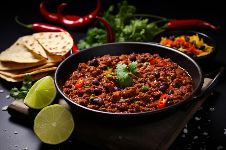 chilli con carne reteta mexicana reteta tex mex reteta cu carne si ardei reteta picanta idei de cina reteta cu fasole si ardei