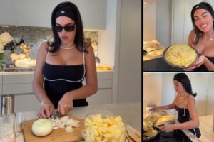 Georgina a gătit omletă spaniolă / Sursa foto: captură video Instagram