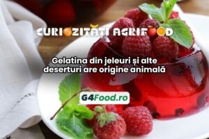 Gelatina din jeleuri are origine animală