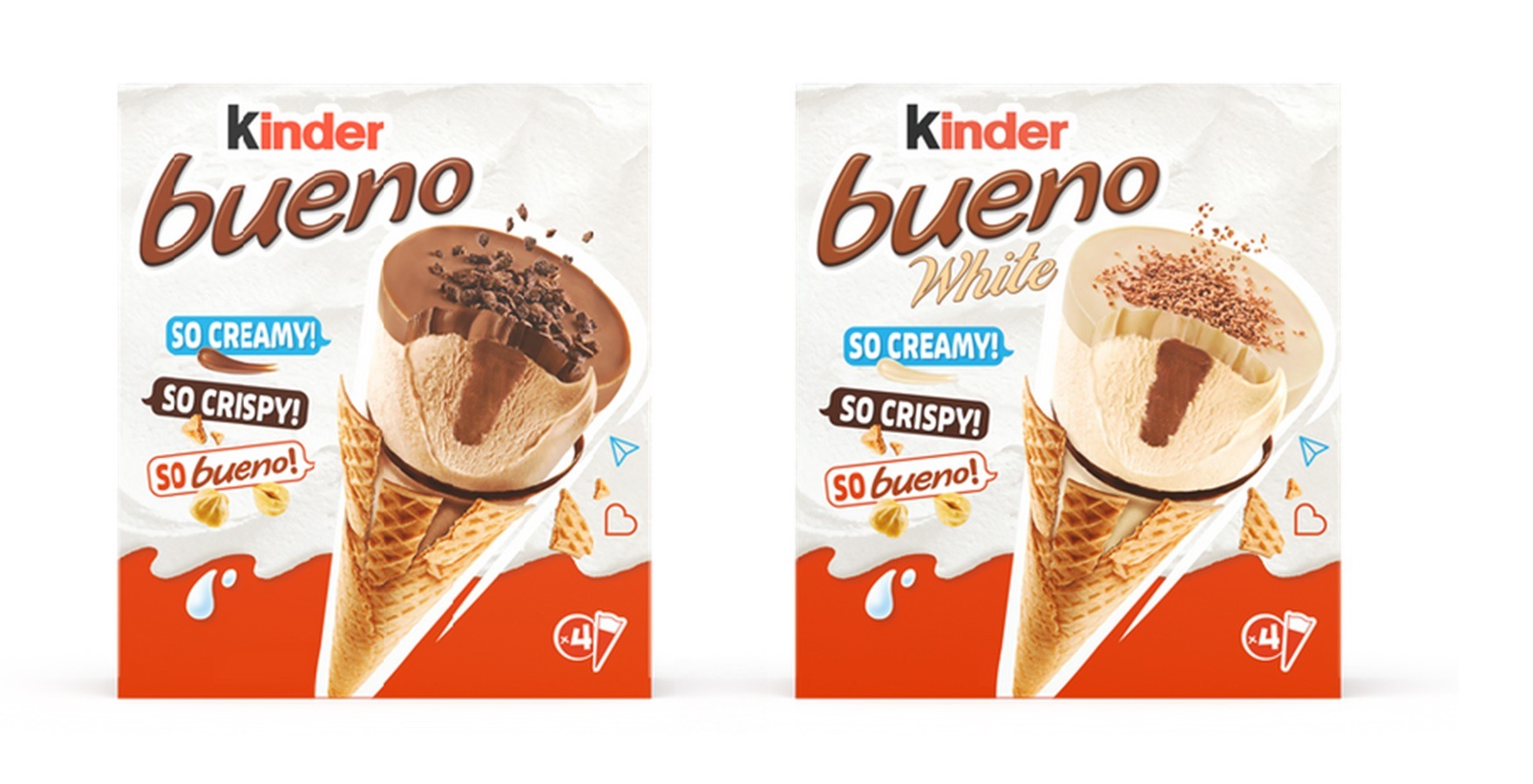 Înghețata kinder bueno se lansează pe piață