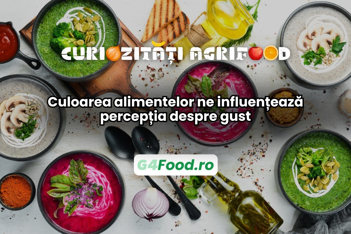 Culoarea alimentelor ne influențează percepția gustului