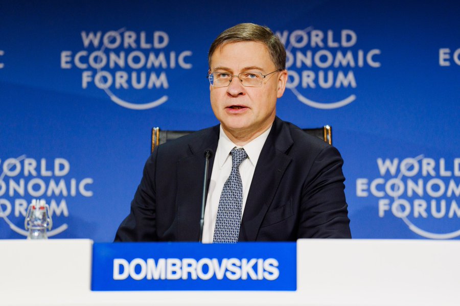 taxe vamale Trump declaratii Valdis Dombrovskis Davos