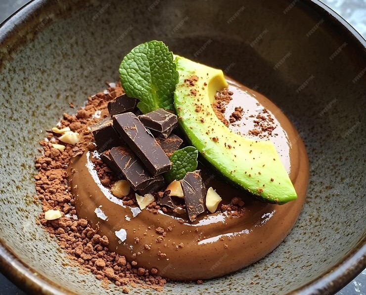 mousse de avocado ceva dulce desert fara zahat desert fara faina