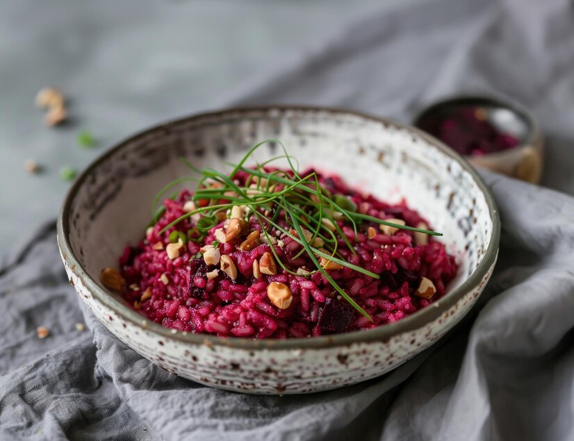 pilaf cu sfeclă roșie idei de pranz idei de pranz fara carne reteta de pilaf pilaf in stil risotto