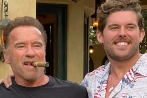 Arnold Schwarzenegger, alături de fiul lui, Christopher