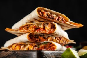 Quesadilla cu carnea la grătar rămasă