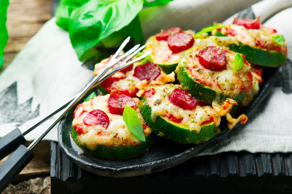 felii de dovlecei pizza