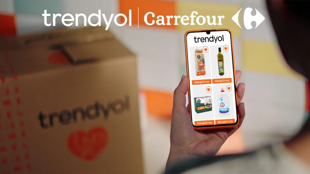 Carrefour România a devenit primul lanț major de retail alimentar disponibil pe Trendyol
