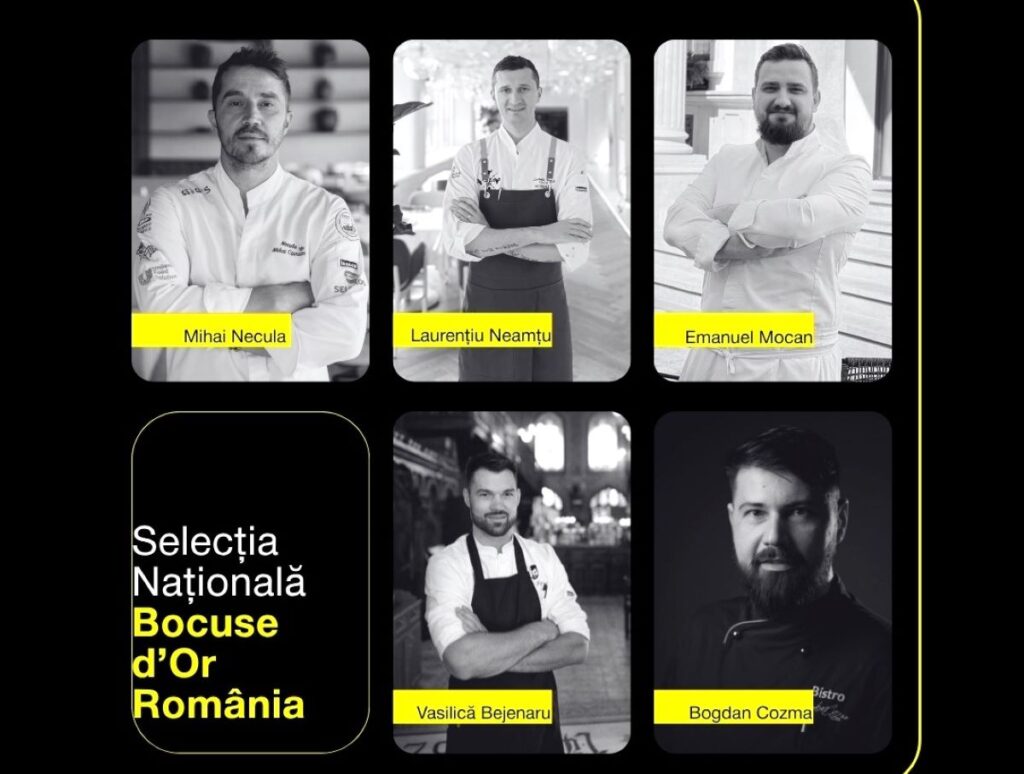cinci echipe participa pe 27 noiembrie la selectia reprezentatului Romaniei la prestigioasa competitie Bocuse d’Or Europe