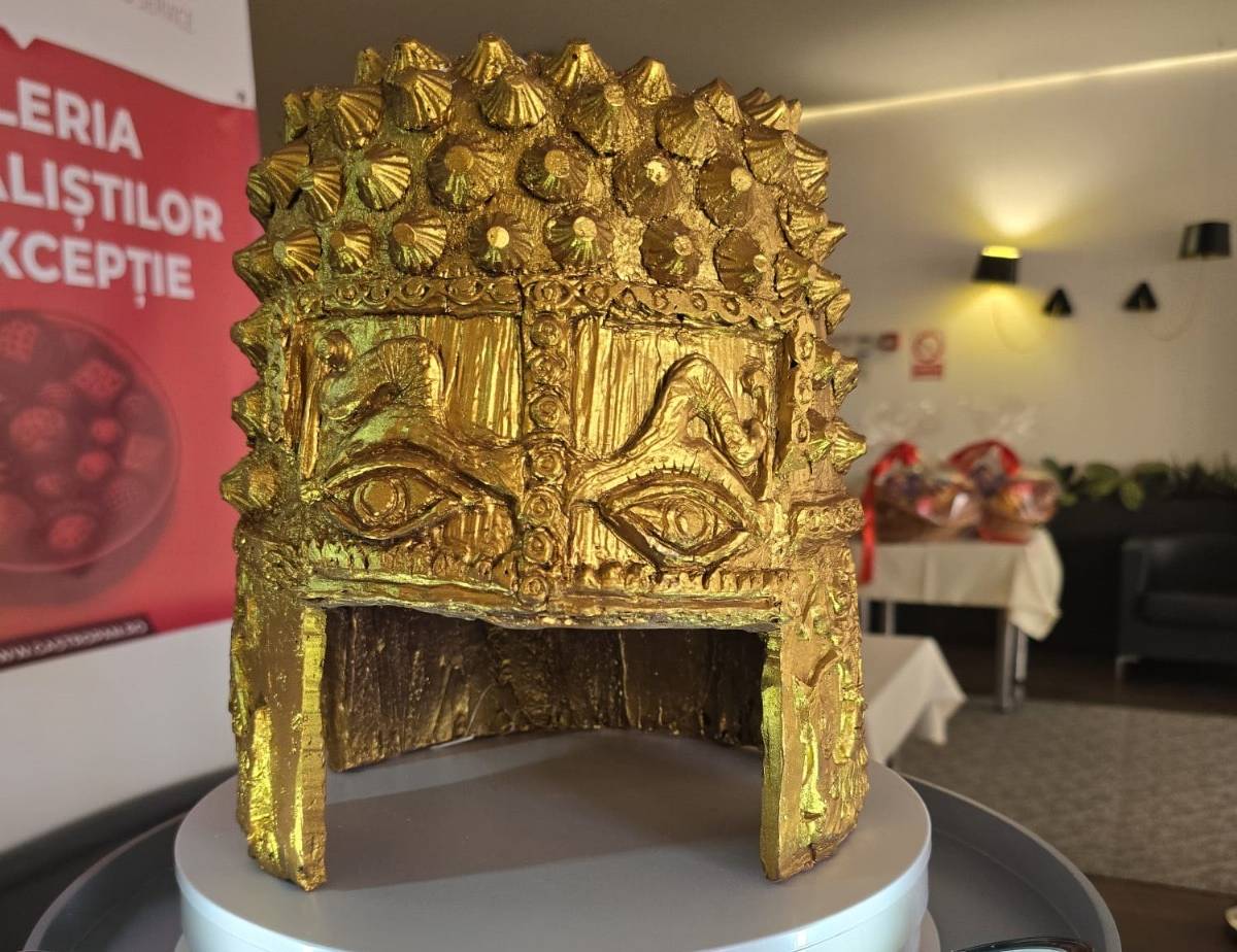 Coiful de la Coțofenești, replicat în ciocolată