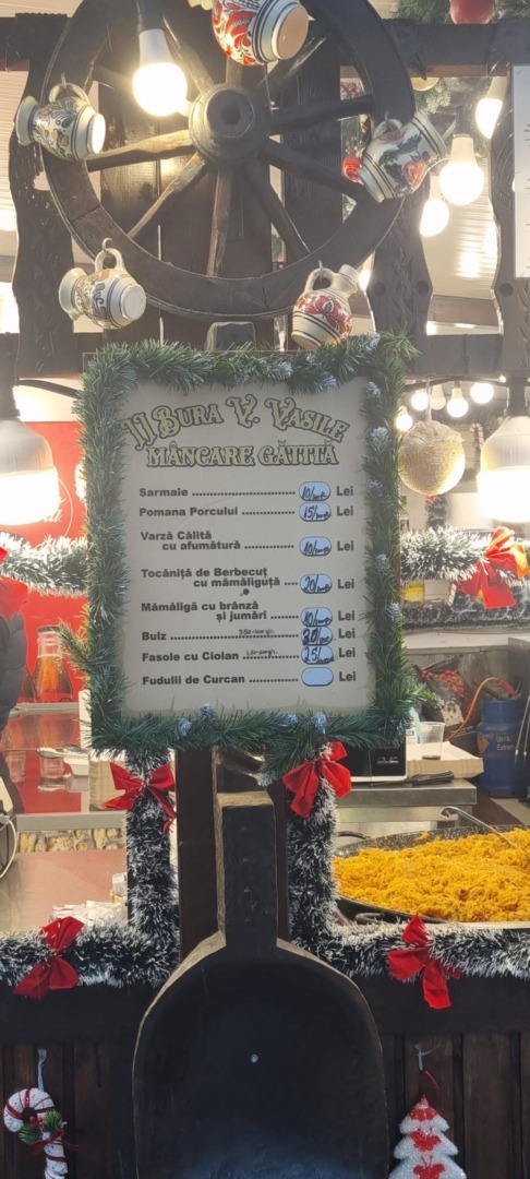 prețuri mâncare tradițională târg Crăciun Craiova